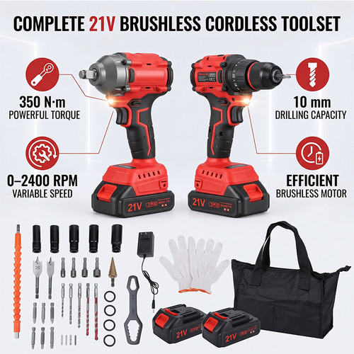 21v cordless drill impact - drill,